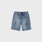 Bermuda denim cargo bambino 