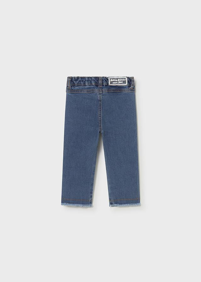 Pantalone denim lungo neonata 