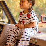 Completo pantalone maglietta cuori neonata 