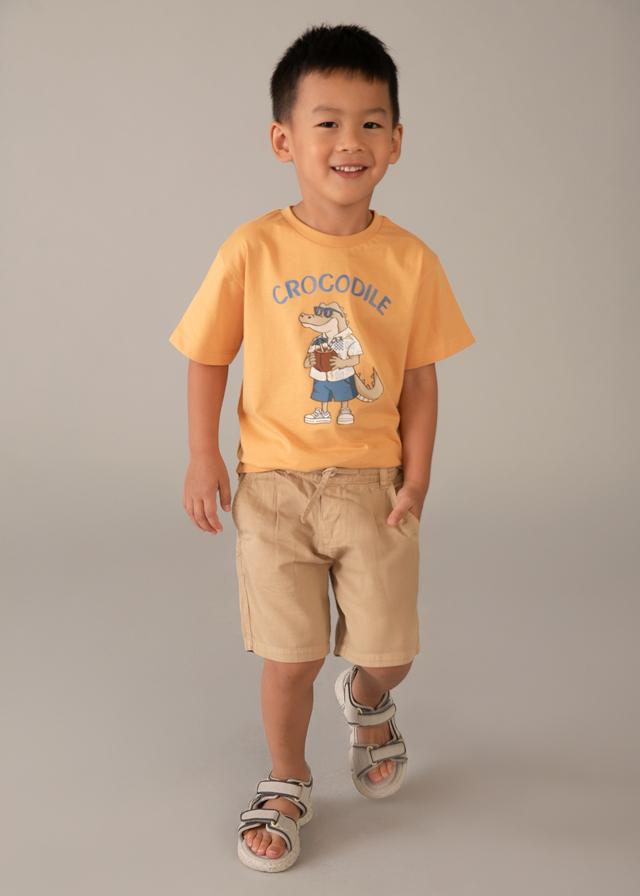 Bermuda relaxed fit in lino bambino 