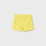 Bermuda in tuta per neonato giallo 