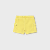 Bermuda in tuta per neonato giallo 