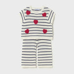 Completo pantalone maglietta cuori neonata 