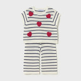 Completo pantalone maglietta cuori neonata 