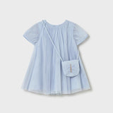 Vestito tulle con borsetta neonata 