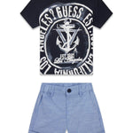 Completo t-shirt e bermuda neonato Guess 