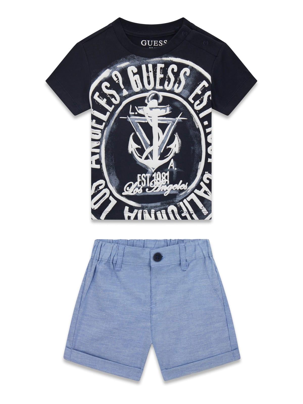 Completo t-shirt e bermuda neonato Guess 