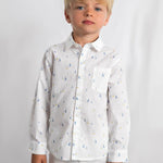 Camicia in lino manica lunga bambino 