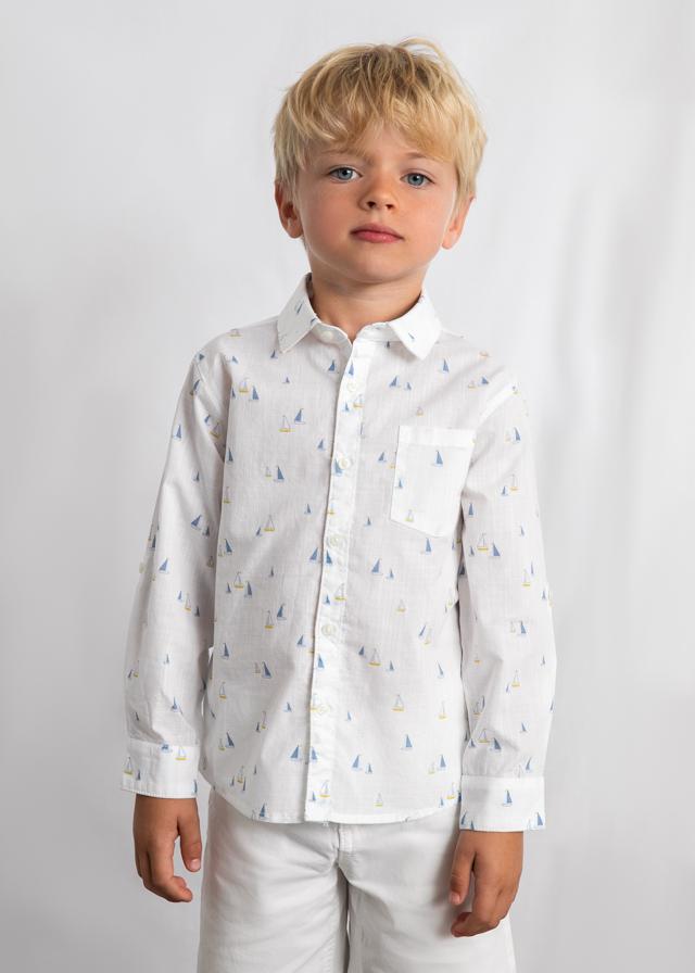 Camicia in lino manica lunga bambino 