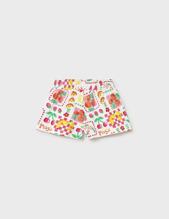 Pantaloncino punto stampato neonata 