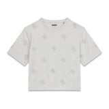 T-shirt logata con strass ragazza Guess 