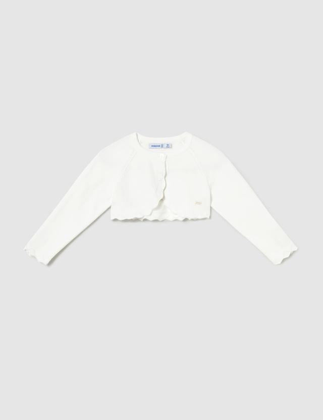 Cardigan bolero basic tricot neonata 