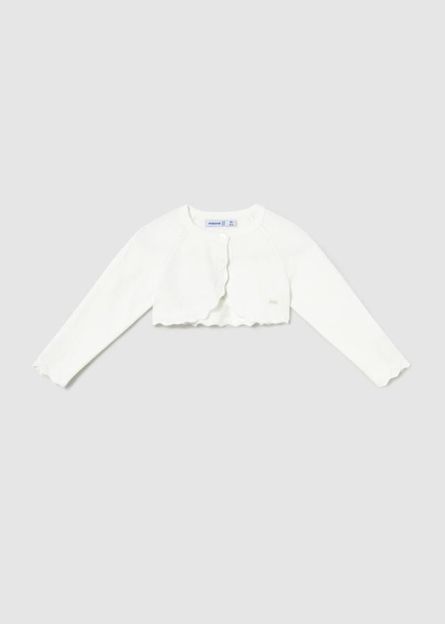Cardigan bolero basic tricot neonata 