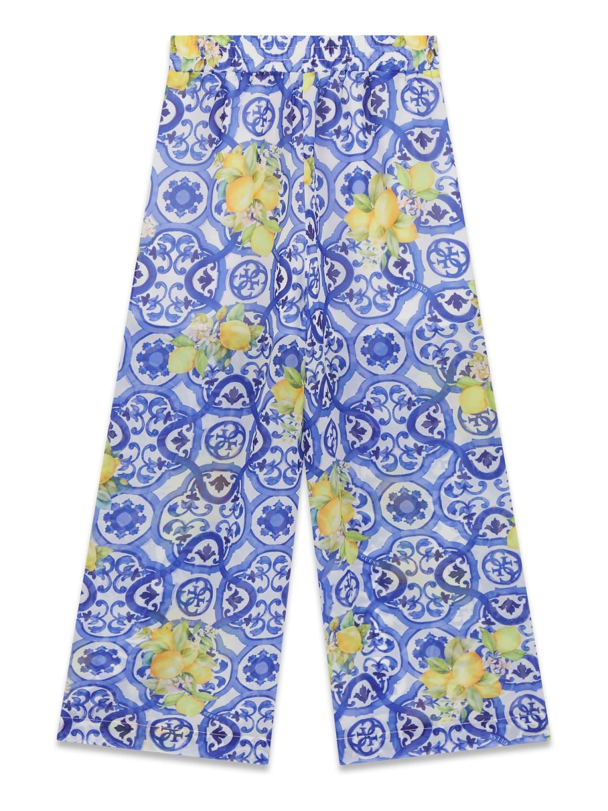 Pantalone chiffon palazzo ragazza Guess 