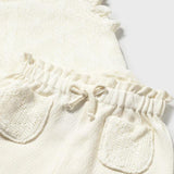 Completo pantalone e top crochet neonata 