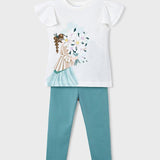Completo leggings stampato 