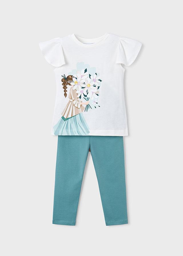 Completo leggings stampato 