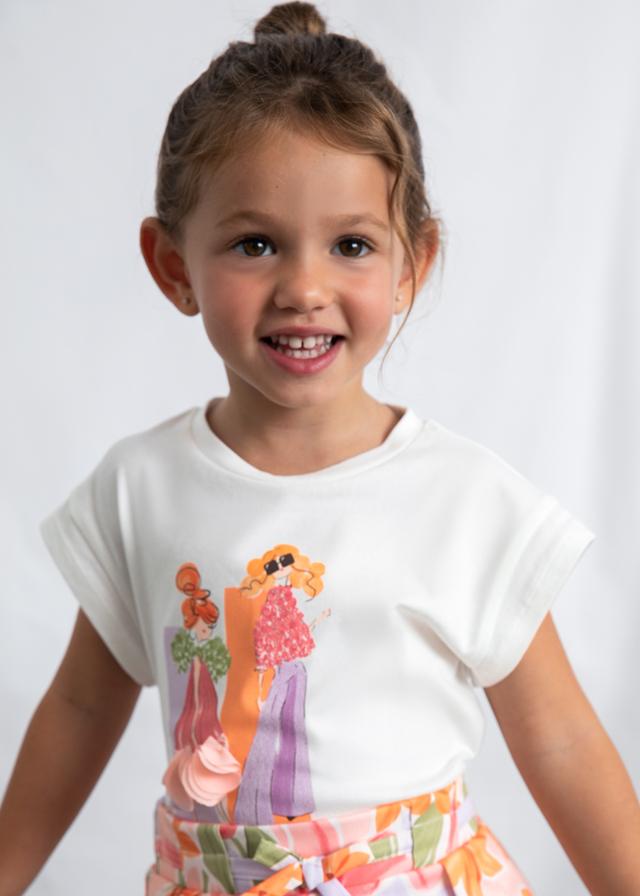 Maglietta stampata bambola bambina 