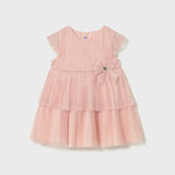 Vestito tulle plissettato neonata 