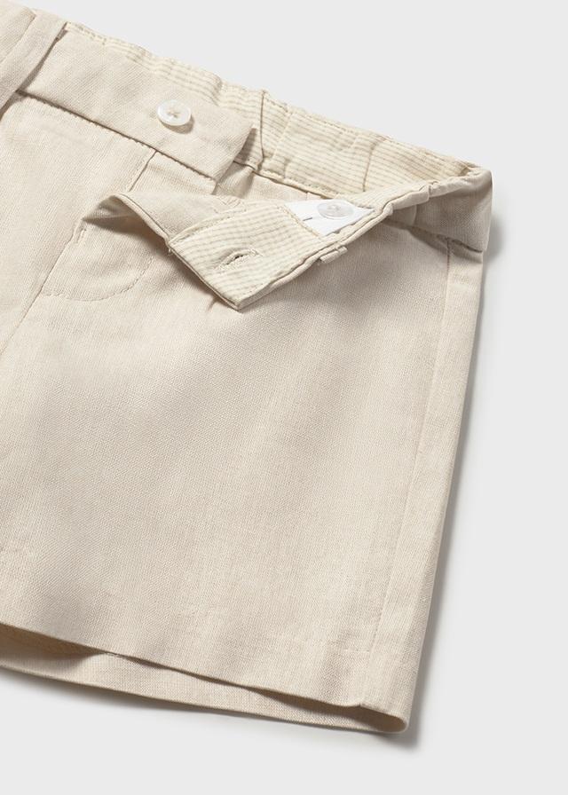 Bermuda in lino elegante neonato 