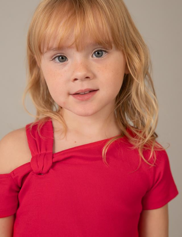 Maglietta asimmettrica bambina 