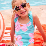 Costume volant stampato bambina 